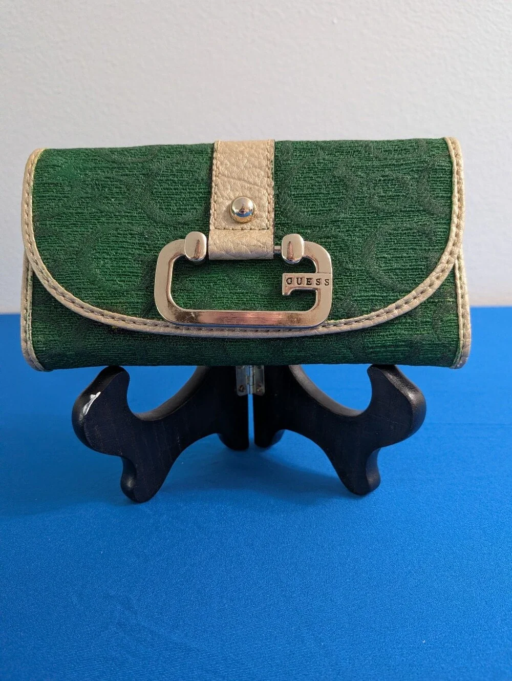 Custom Guess Tri-fold Emerald Boho Wallet Whimsy Fantasy Clutch Coquette Girl